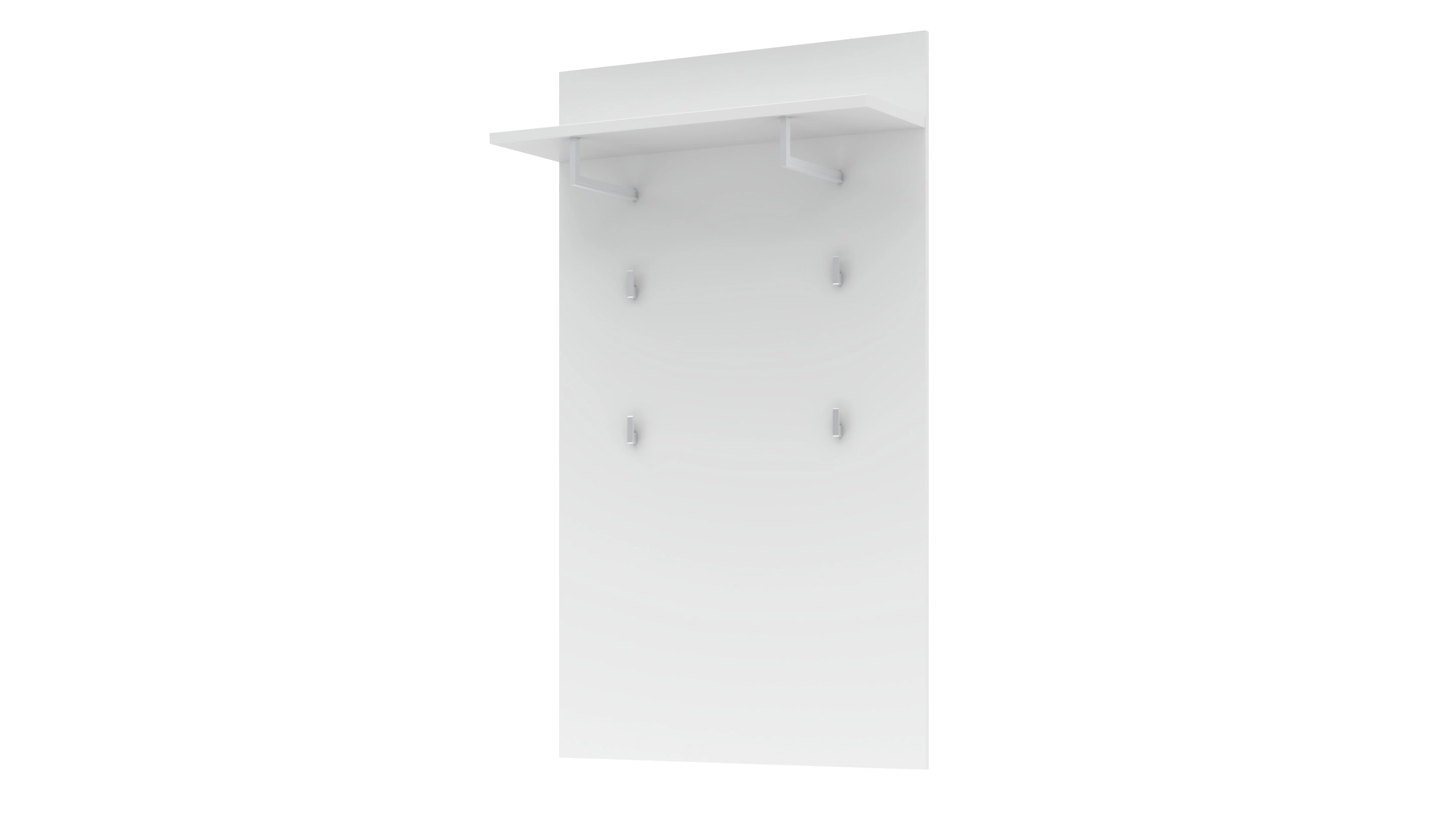 Wandgarderobe Paneel weiß 80 x 138 cm - SANTORIN
