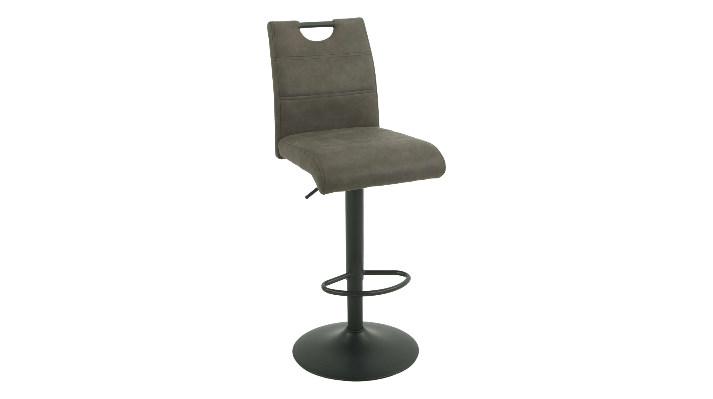 Barhocker Vintage anthrazit höhenverstellbar - MIRANDA