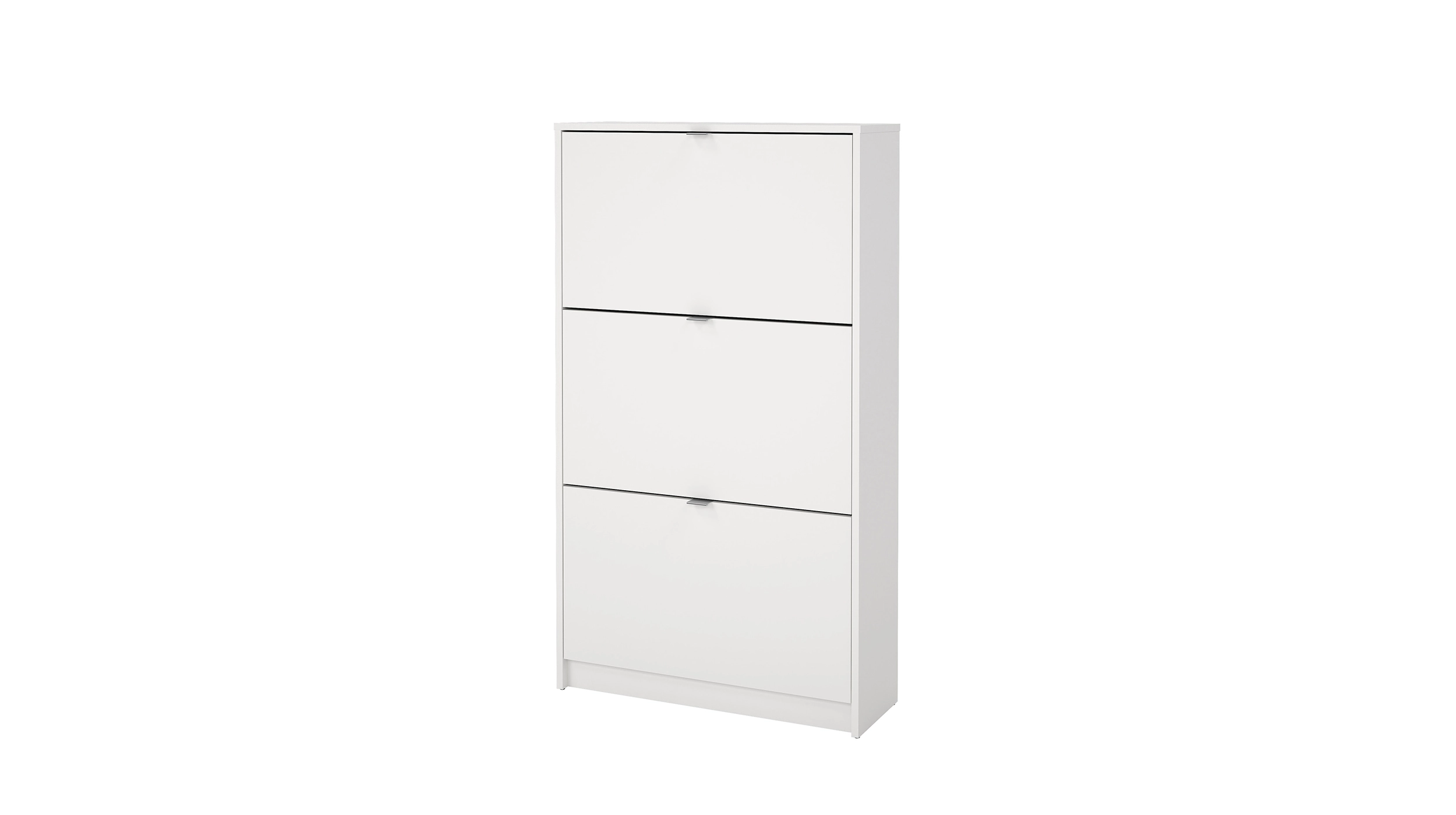 Schuhschrank weiß 3-türig 70 × 124 cm - SHOES