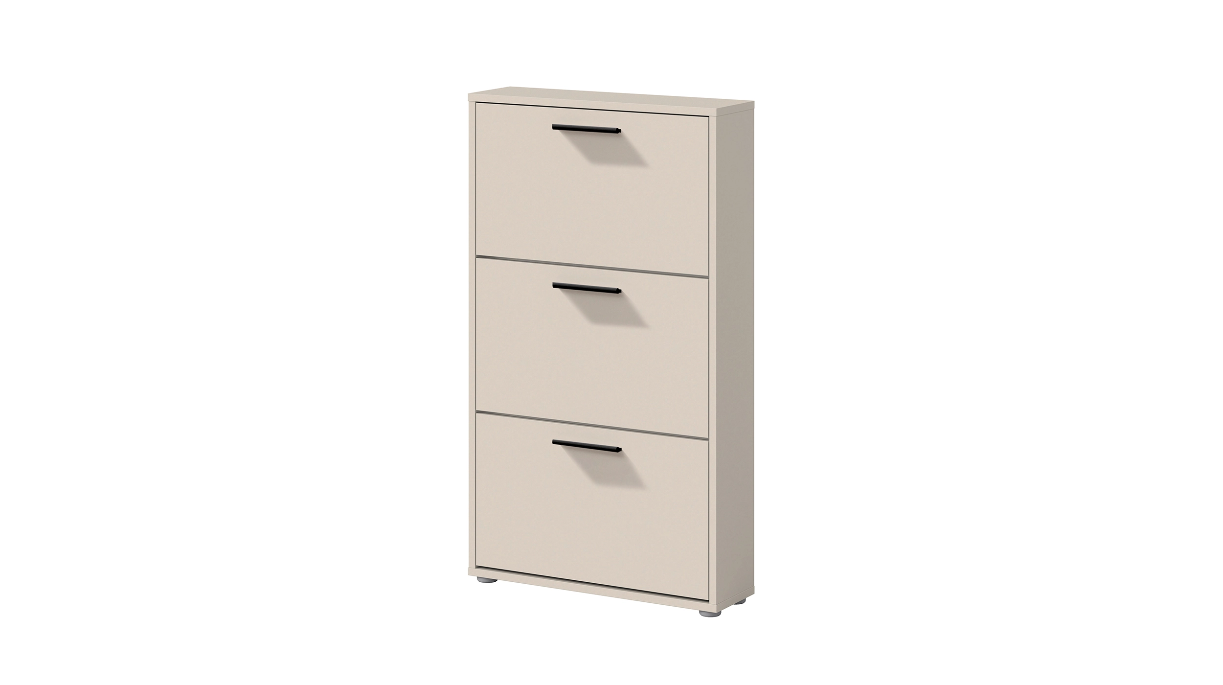 Schuhschrank beige 3-türig 59 x 103 cm - SAMMY