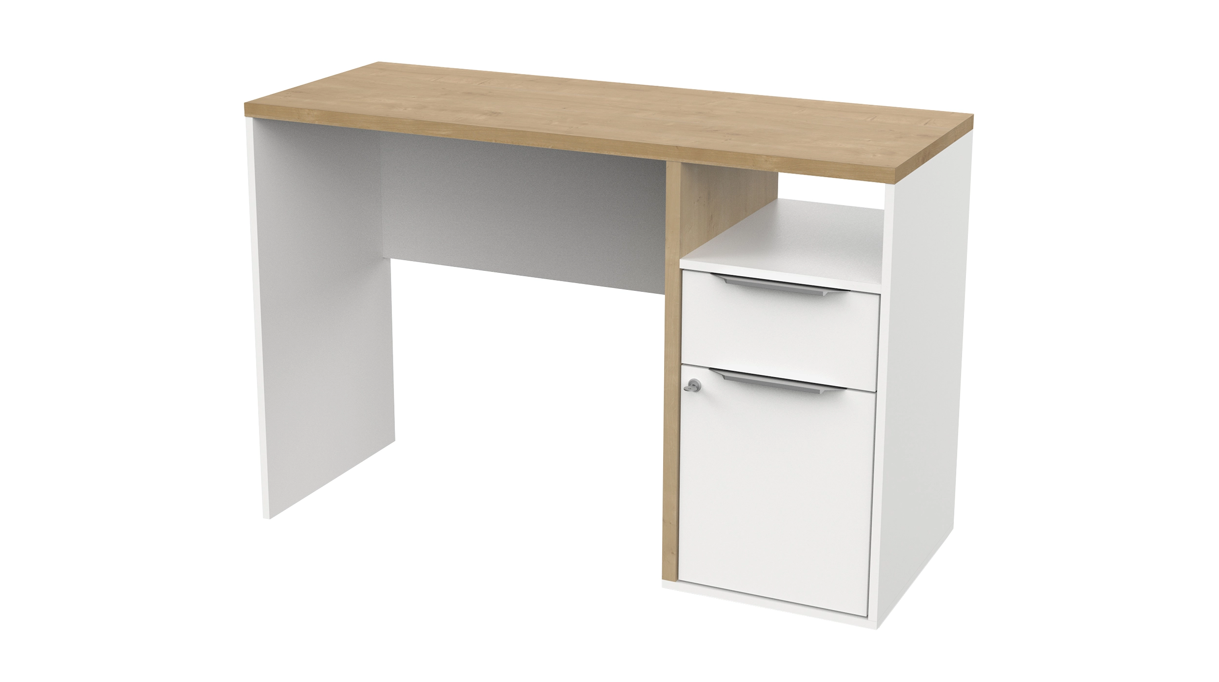 Schreibtisch Artisan Eiche weiß 117 x 45 cm - ACCESS