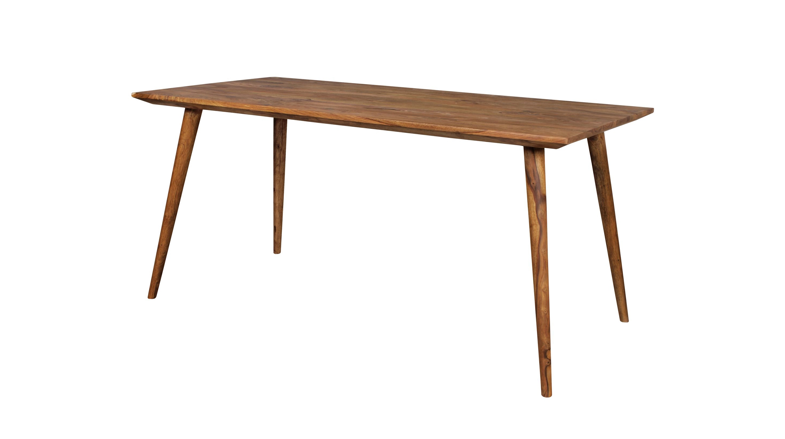Esstisch Sheesham Massivholz 160 x 80 cm - Rechteckig & Gebeizt - RAINE