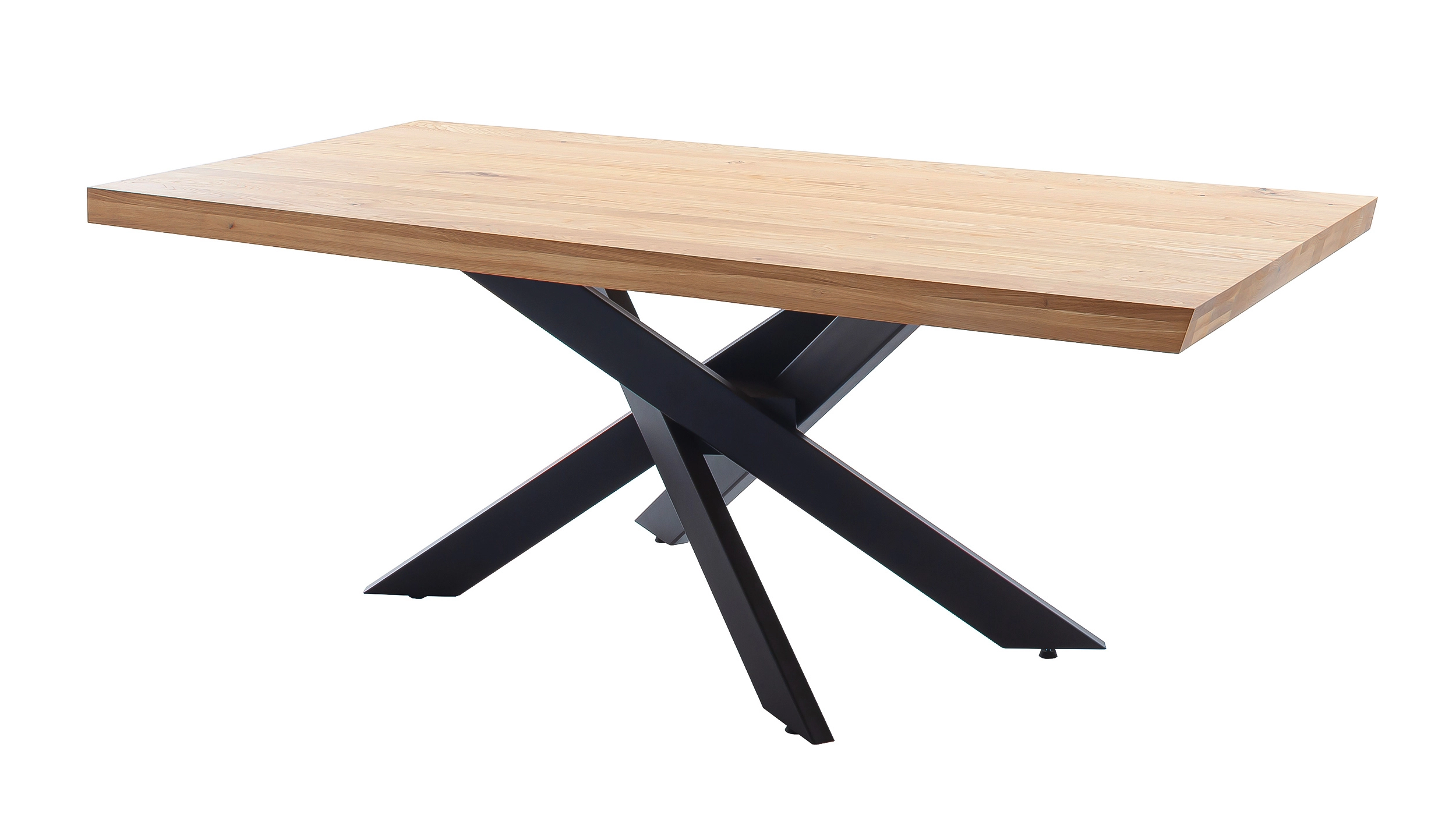 Esstisch Massivholztisch 220 x 100 cm Wildeiche geölt - AHUS