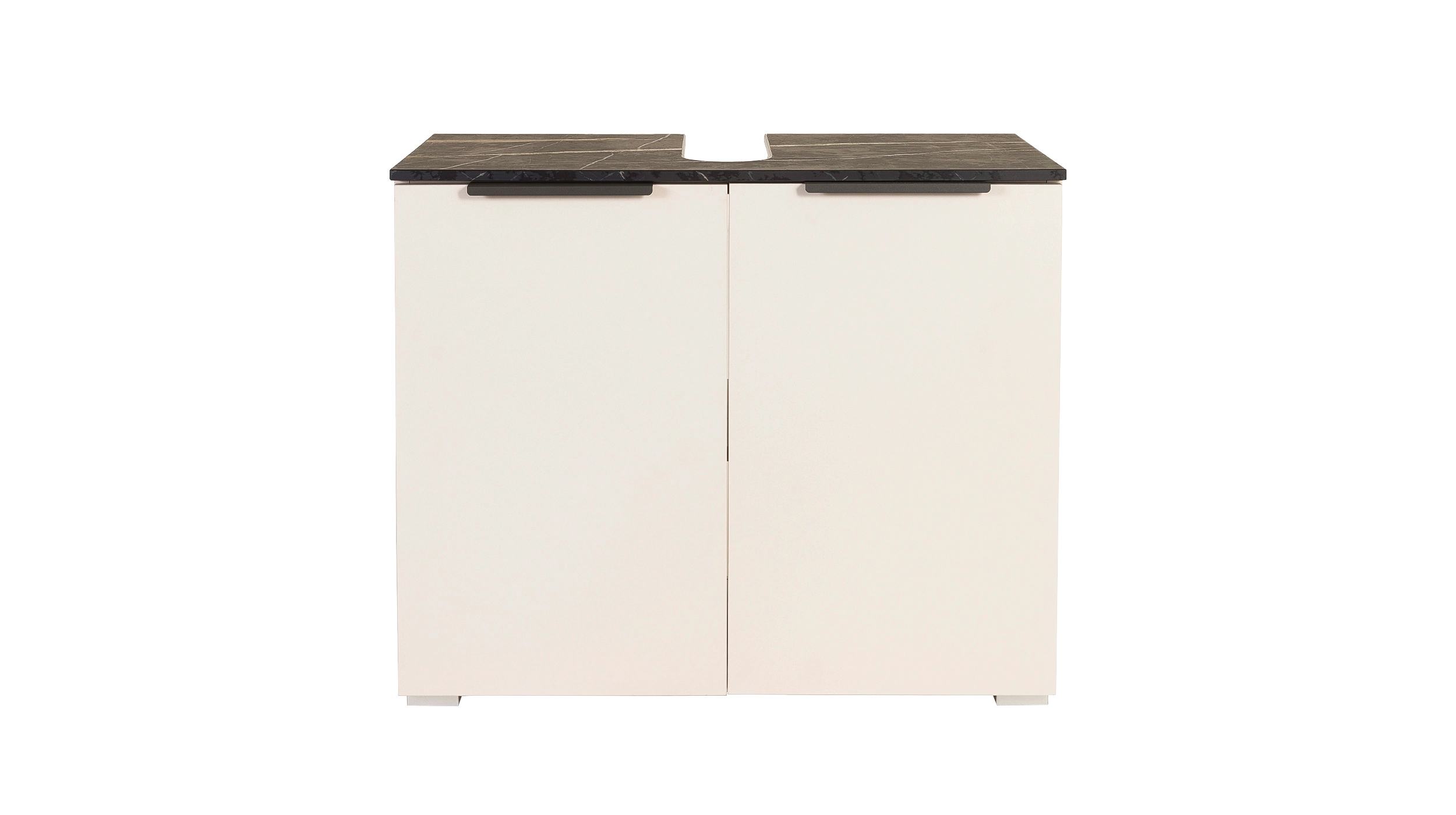 Waschbeckenunterschrank beige - Marmoroptik 70 cm - PROMESSA