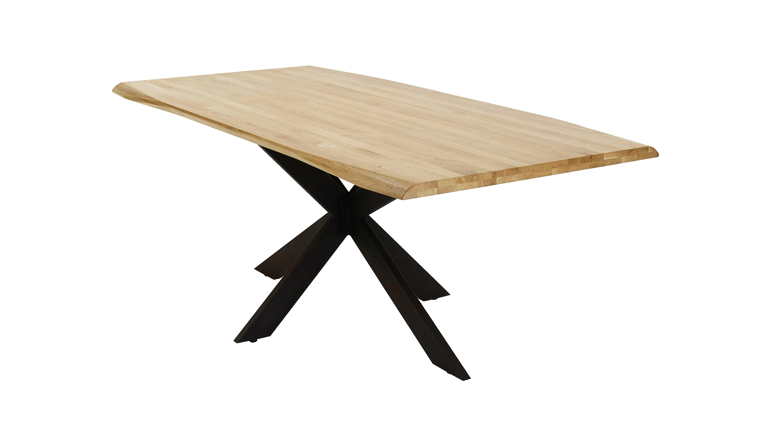 Esstisch 180 x 100 cm Eiche massiv geölt - LOUIS