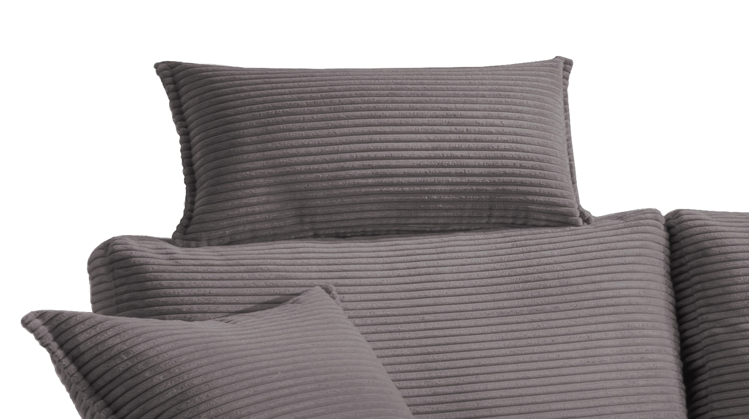 Kopfstütze Cord grau - 75 x 52 cm - SUMMER