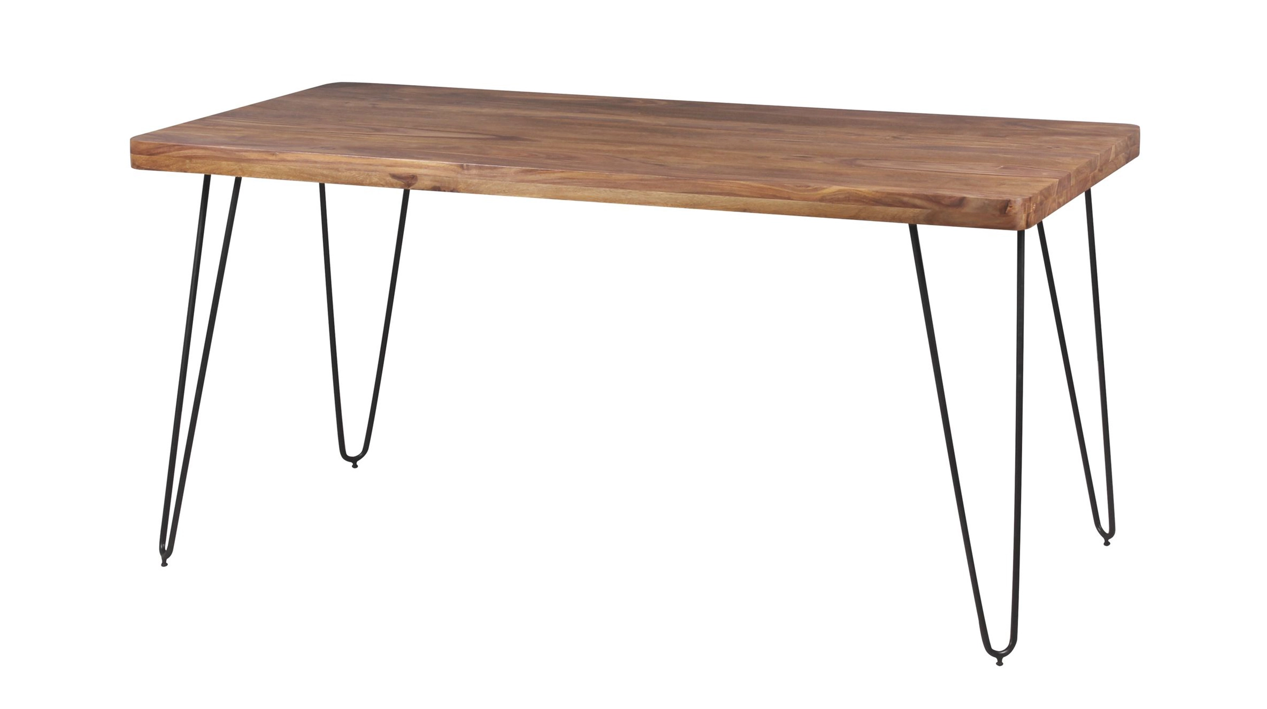 Esstisch 160 x 80 cm Sheesham massiv, dunkel gebeizt - LUND