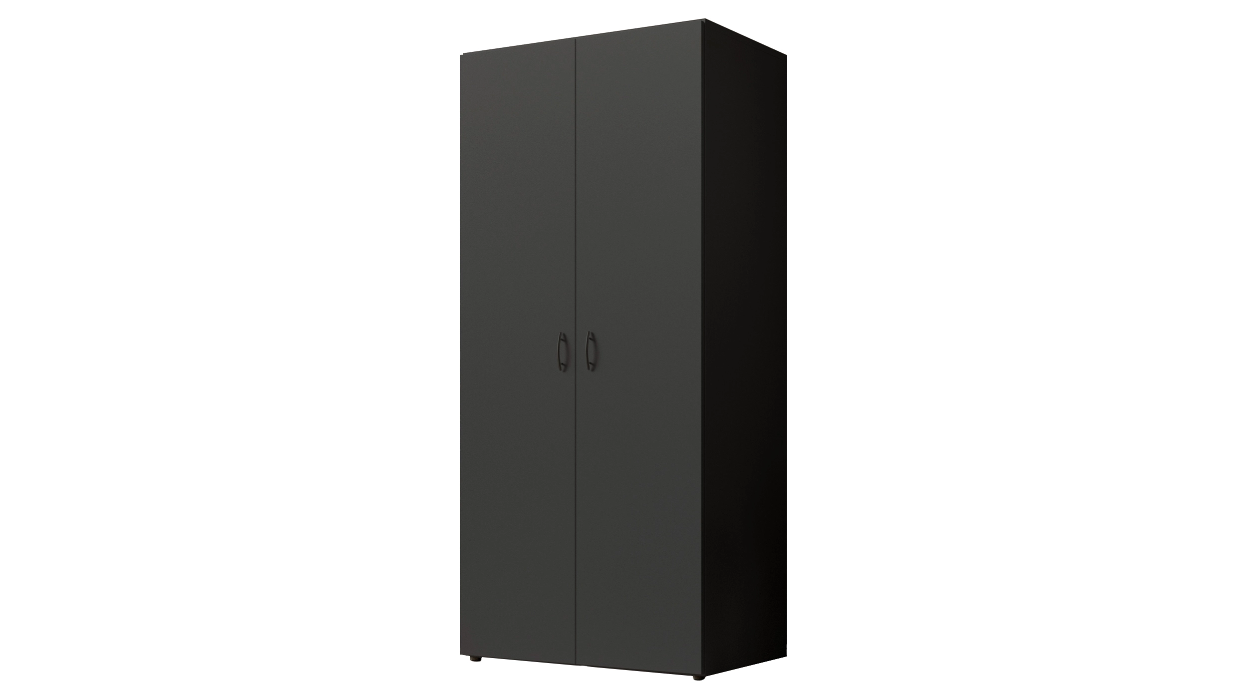 Kleiderschrank graphit - 80 cm - 2-türig - BASE