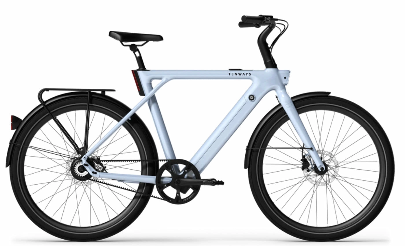 Tenways CGO009 - 28 Zoll 374Wh 1N Diamant - Light Blue