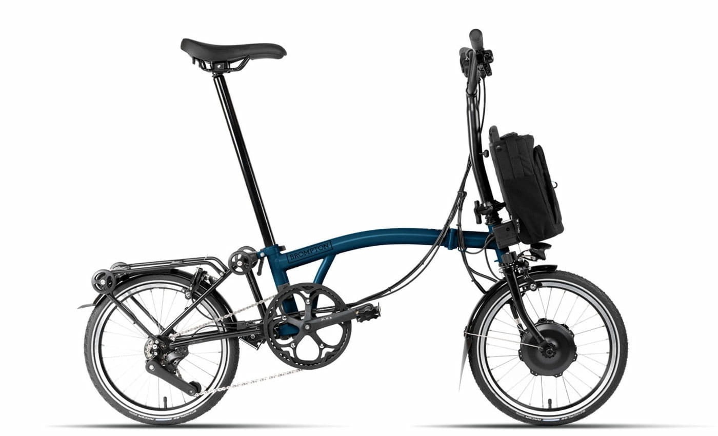 Brompton C-Line Electric Explore - Typ H - 16 Zoll 300Wh 12K Faltrad - Ocean Blue