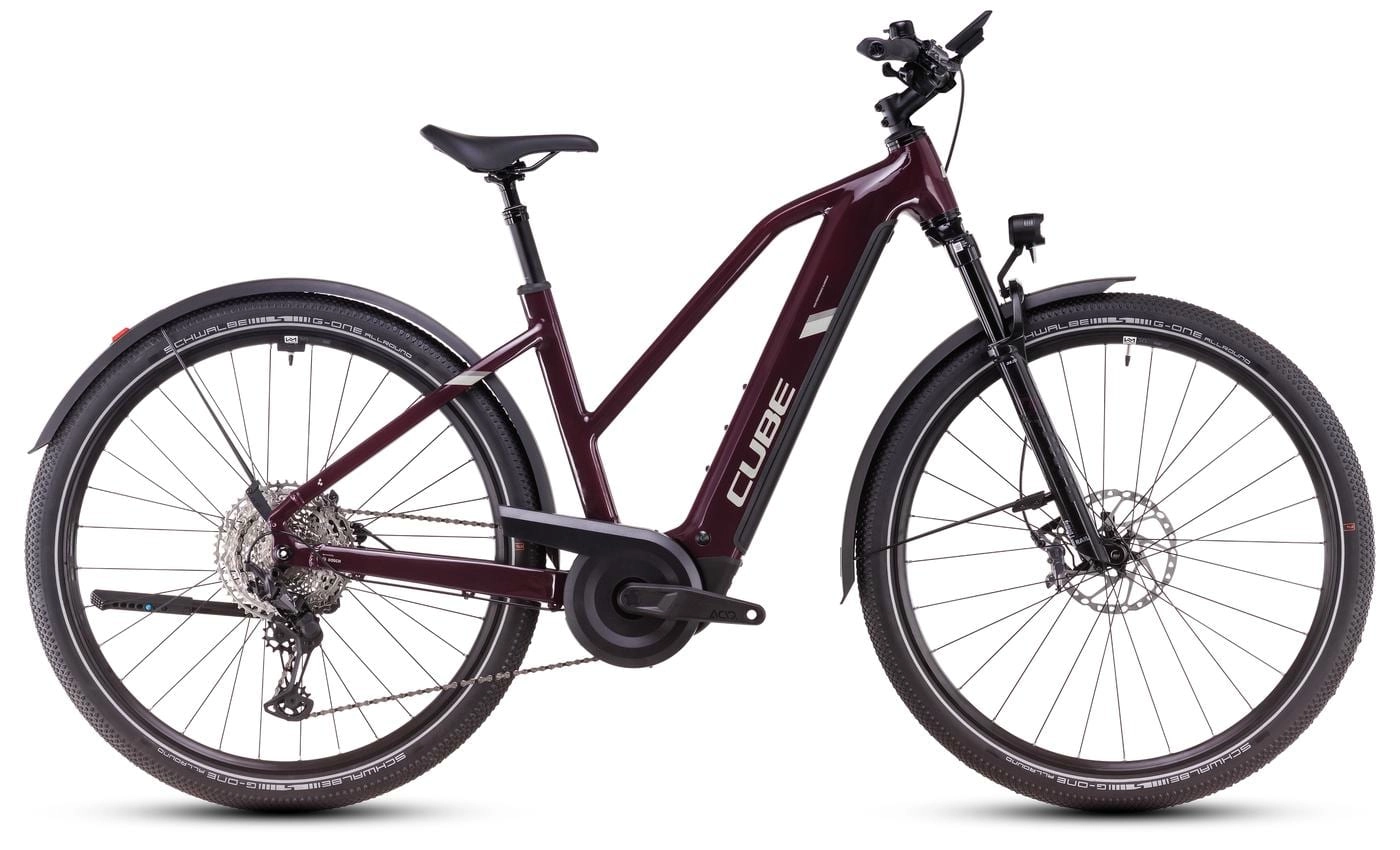 Cube Nuride Hybrid SLX Allroad - 28 Zoll 800Wh 12K Trapez - amarone´n´lunar