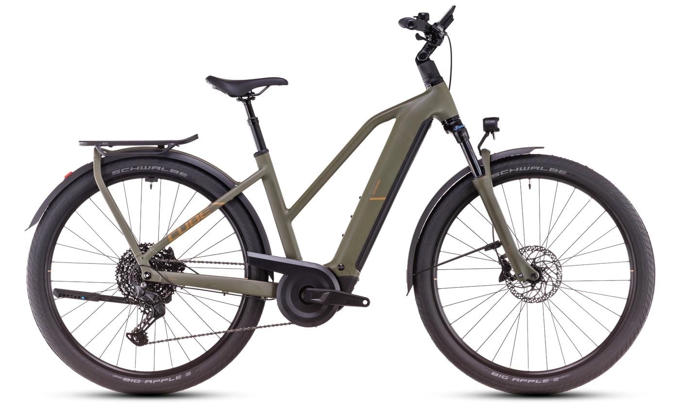 Cube Kathmandu Hybrid Pro - 28 Zoll 800Wh 11K Trapez - dustyolive´n´gold