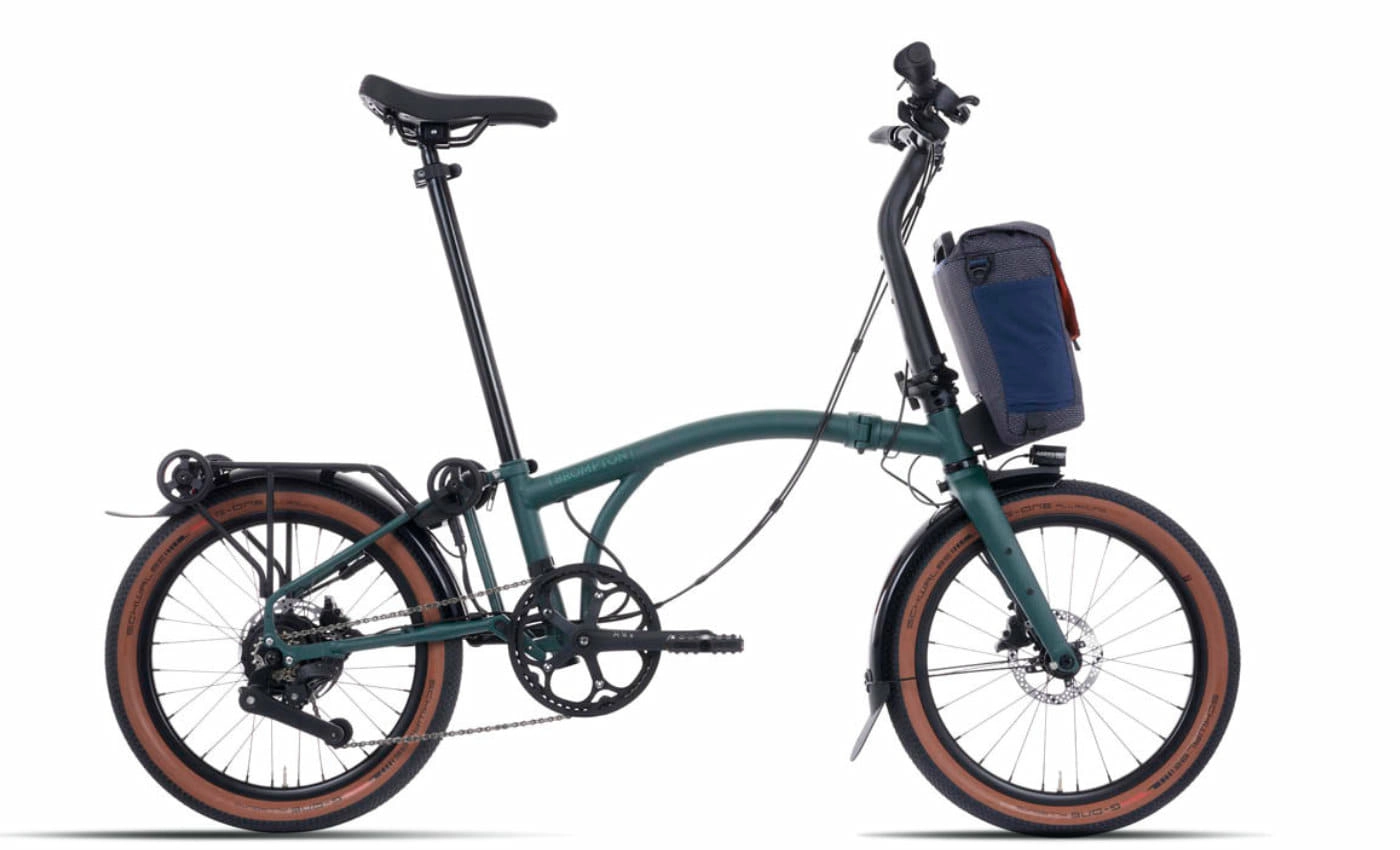 Brompton G Line Electric -20 Zoll 345Wh 4K Faltrad - Forest Green