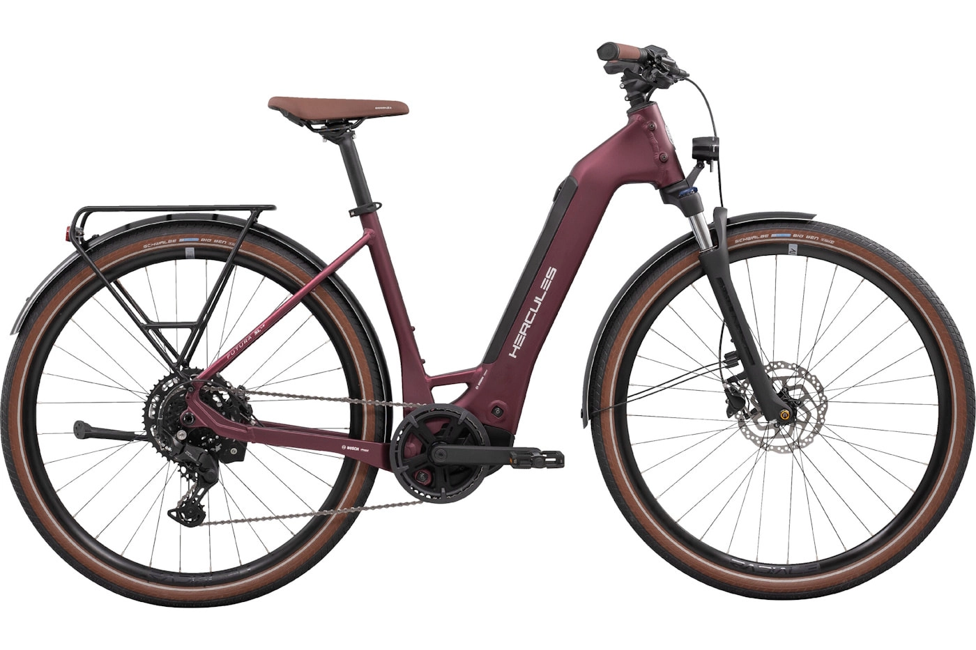 Hercules Futura SL I-9 - 28 Zoll 400Wh 9K Wave - ultimacy bordeaux-matt