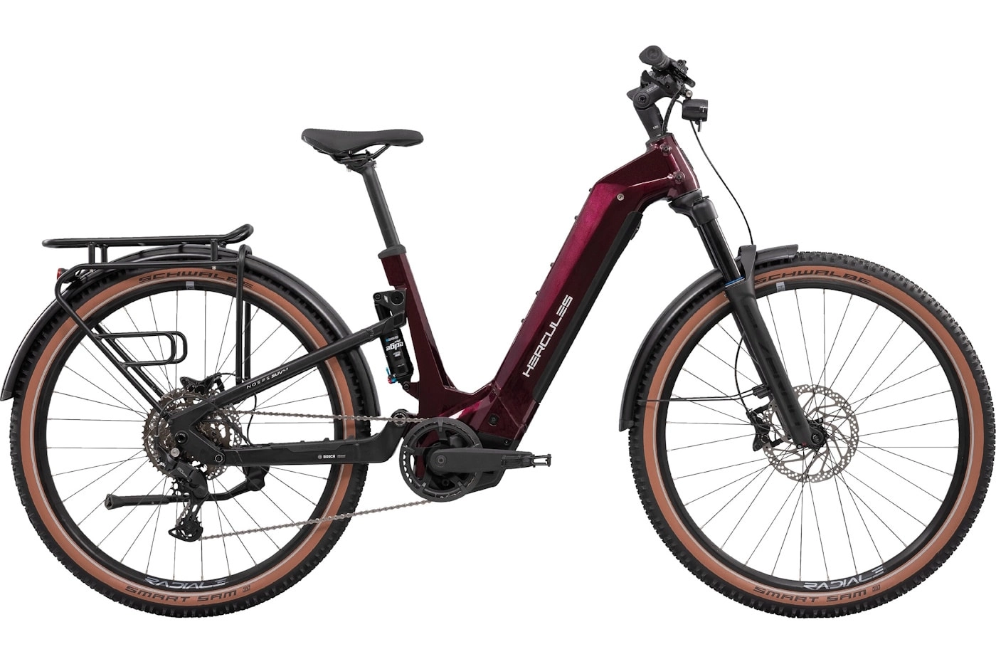 Hercules Nos FS SUV 4.3 - 29 Zoll 800Wh 9K Wave/Fully - ultimacy bordeaux-glossy