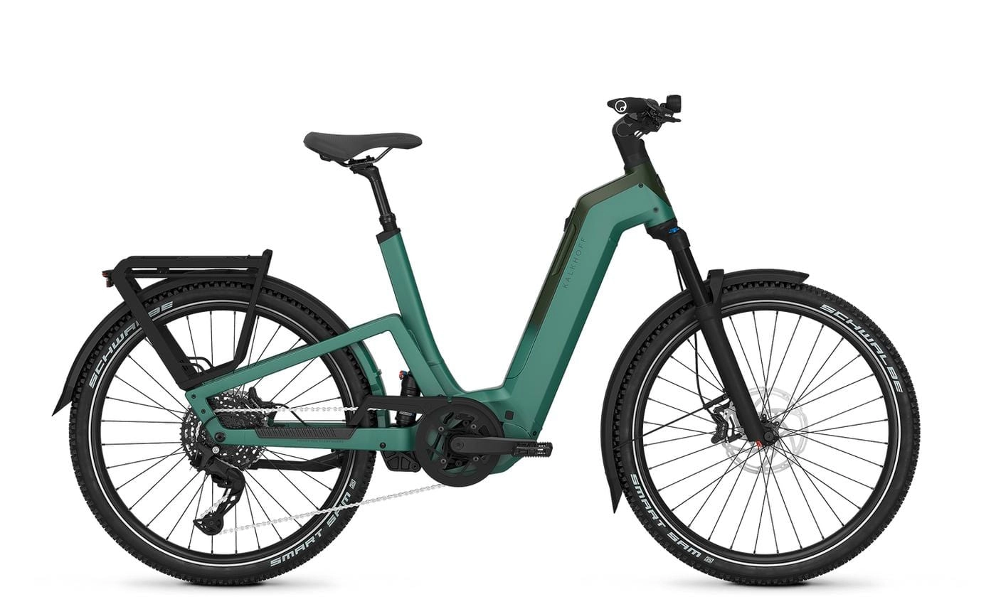 Kalkhoff ENTICE 7+ MOVE - 27.5 Zoll 600Wh 10K Fully-Tiefeinstieg - mineralgreen / huntsmengreen matt