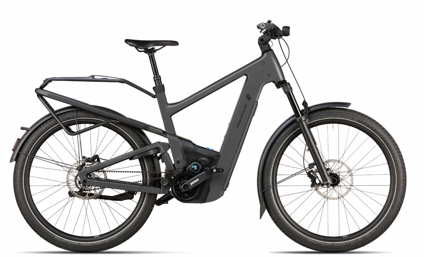 Riese und Müller Delite5 GT pinion - 27.5 Zoll 800Wh 12G Fully - Stone Grey