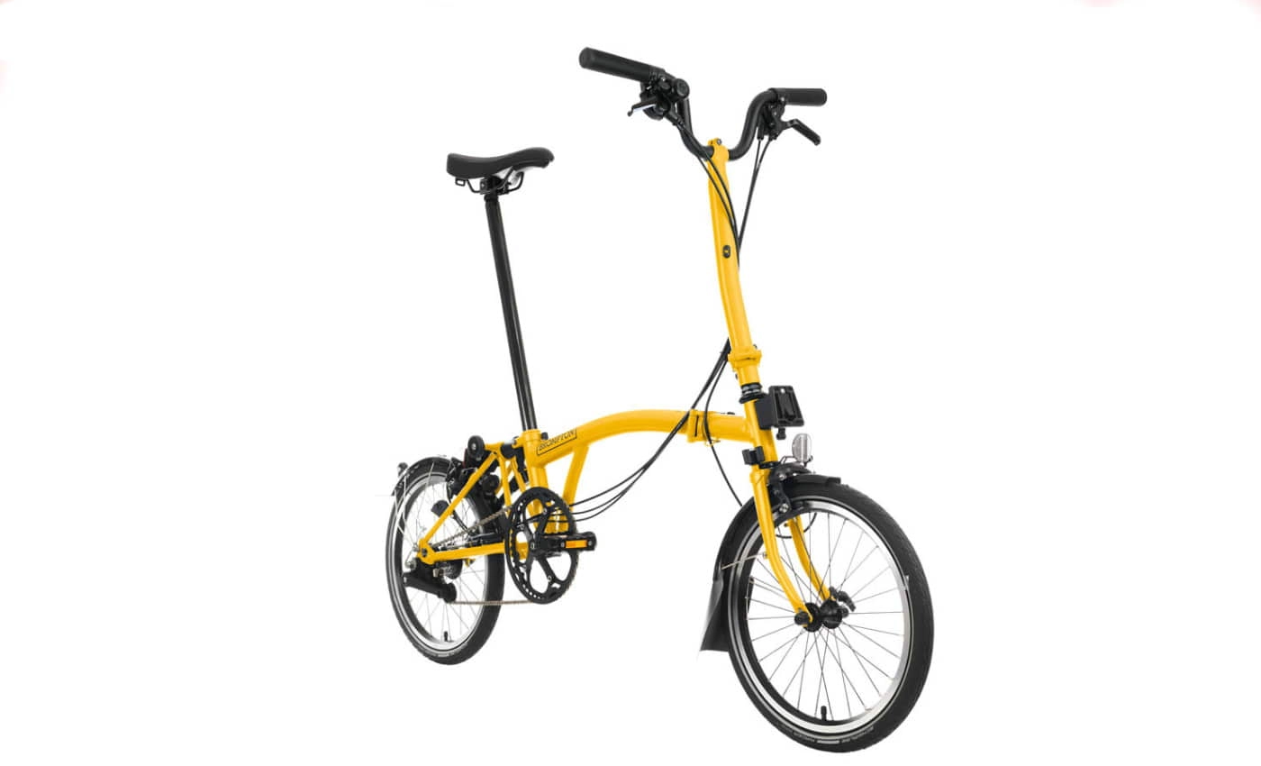 Brompton C-Line Electric Urban - Typ H - 16 Zoll 300Wh 4K Faltrad - Bumblebee Yellow