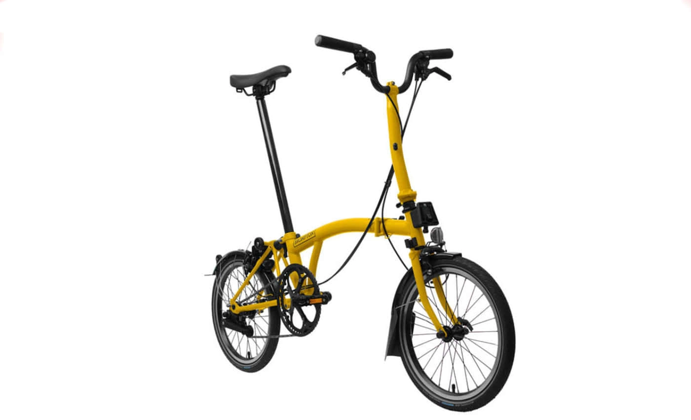 Brompton C-Line Electric Explore - Typ H - 16 Zoll 300Wh 12K Faltrad - Bumblebee Yellow