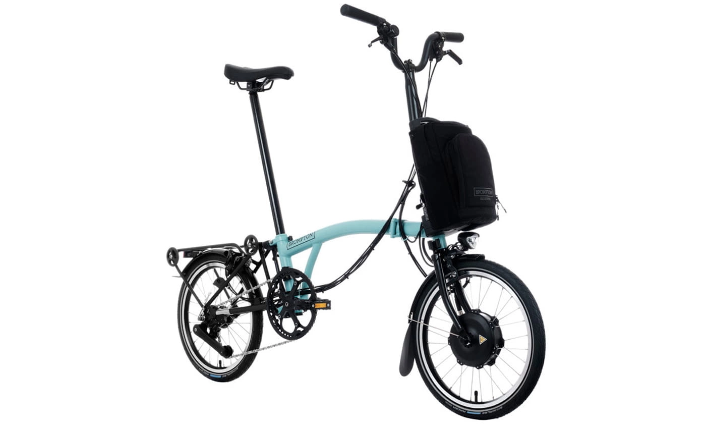 Brompton C-Line Electric Explore - Typ H - 16 Zoll 300Wh 12K Faltrad - Turkish Green