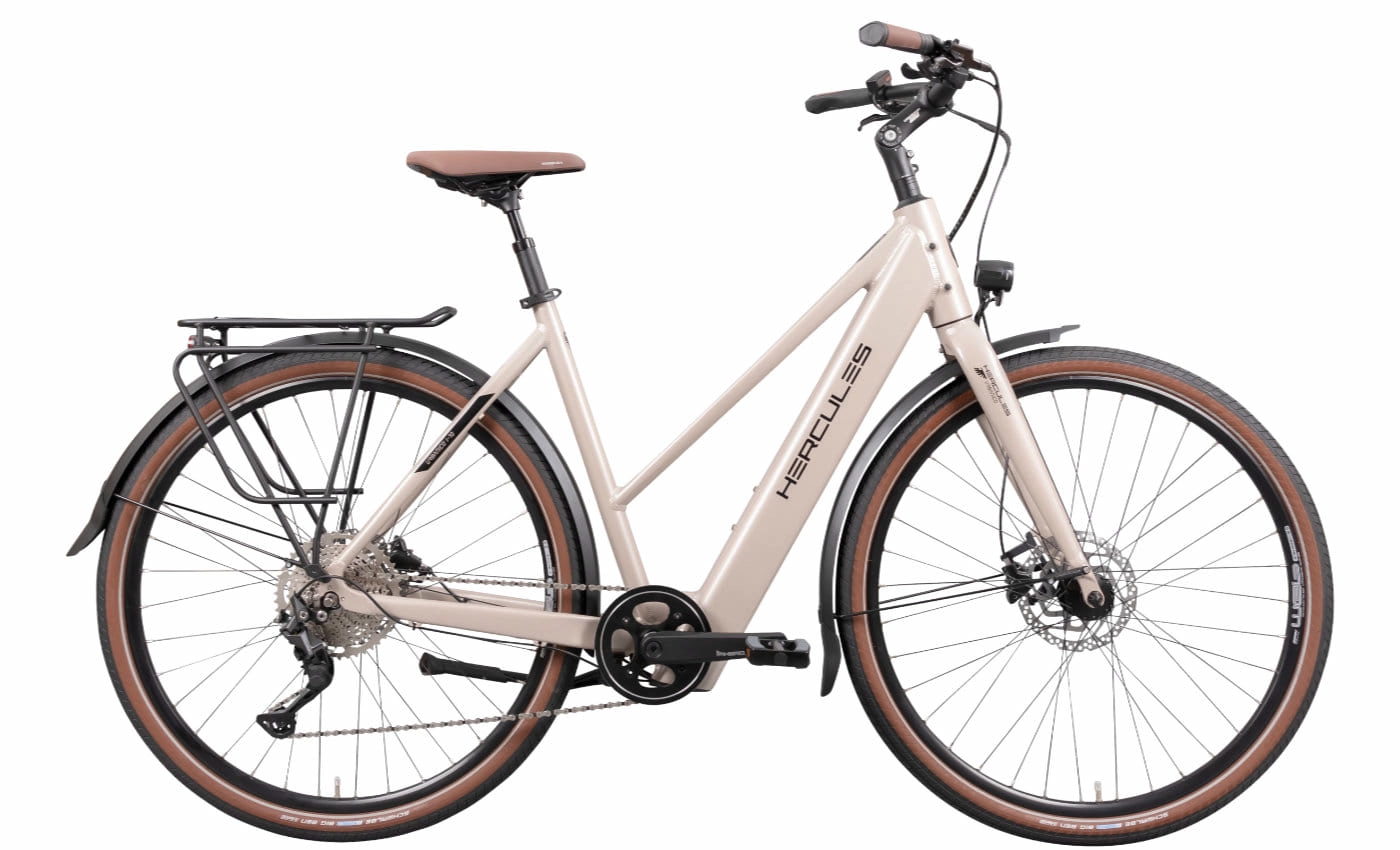 HERCULES Urbanico I-10 - 28 Zoll 410Wh 10K Trapez - beige glossy