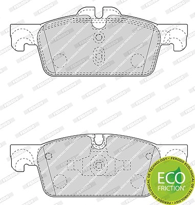 FERODO Bremsbelagsatz FDB4405 Bremsbeläge,Bremsklötze PEUGEOT,508 SW I (8E_),508 I (8D_) Limousine,508 I SW Kasten / Kombi (8E_)