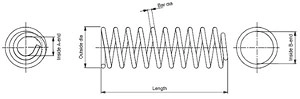 MONROE Fahrwerksfeder MONROE OESpectrum SPRINGS SP3858 Federn,Fahrwerksfedern FIAT,SUZUKI,Sedici (FY_),SX4 (EY, GY)