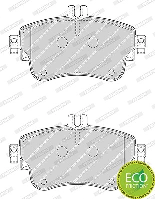 FERODO Bremsbelagsatz FDB4428 Bremsbeläge,Bremsklötze MERCEDES-BENZ,A-Klasse (W176),B-Klasse (W246, W242),CLA Coupe (C117)