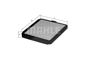 MAHLE ORIGINAL Luftfilter LX 75 Motorluftfilter,Filter für Luft