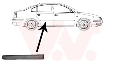 VAN WEZEL Zierleisten 5836426 Zier-/Schutzleiste, Tür VW,PASSAT Variant (3B6),PASSAT Variant (3B5),PASSAT (3B3),PASSAT (3B2)