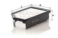 MANN-FILTER Luftfilter C 25 016 Motorluftfilter,Filter für Luft HYUNDAI,KIA,VELOSTER (FS),ACCENT IV (RB),ACCENT IV Stufenheck (RB),RIO III (UB)