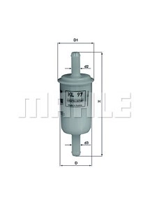 MAHLE ORIGINAL Kraftstofffilter KL 97 OF Leitungsfilter,Spritfilter