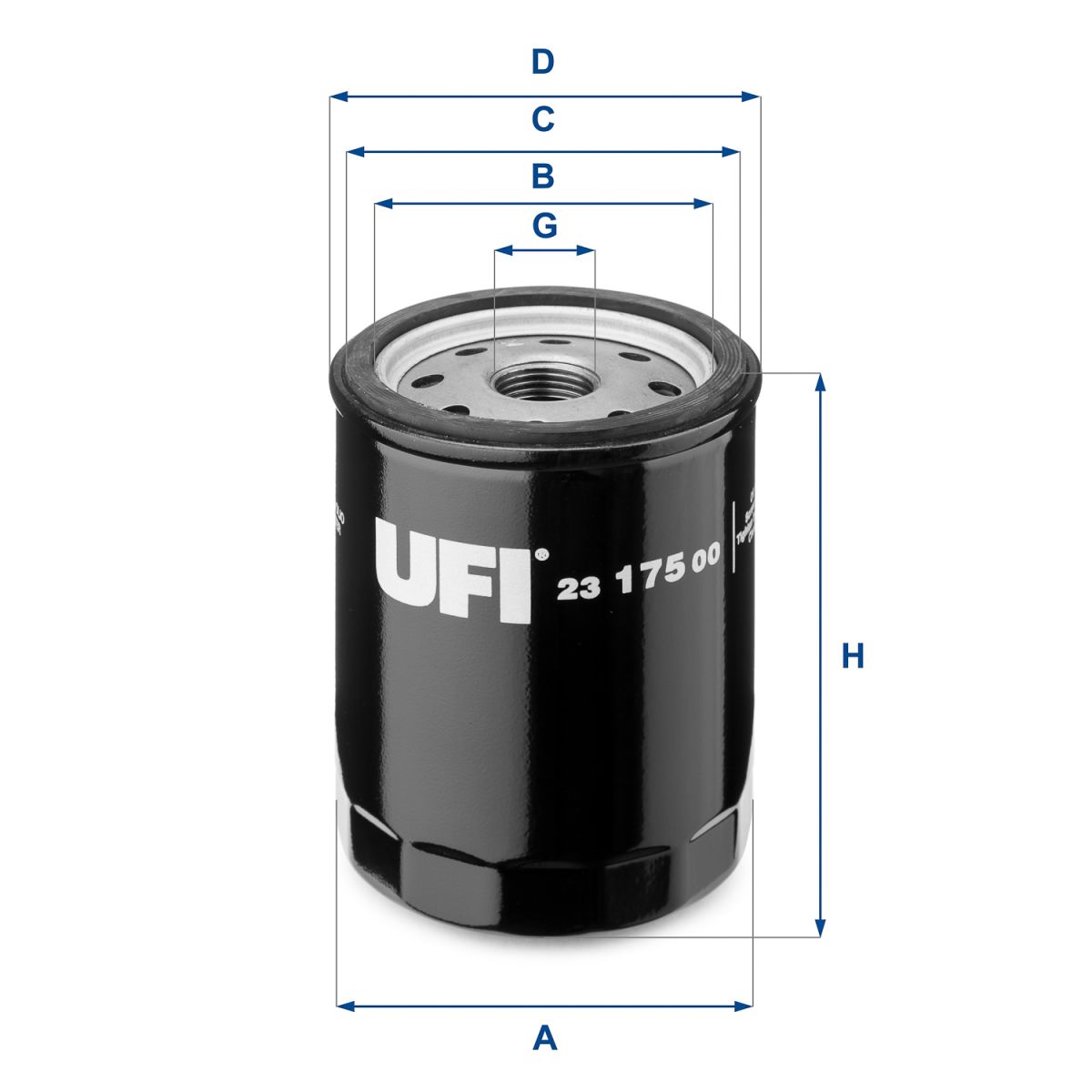 UFI Ölfilter 23.175.00 Motorölfilter,Filter für Öl FIAT,ALFA ROMEO,LANCIA,PUNTO (176),Uno Schrägheck (146_),X 1/9 (128_),PUNTO Cabriolet (176C)