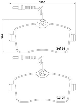 BREMBO Bremsbelagsatz P 61 109 Bremsbeläge,Bremsklötze PEUGEOT,407 SW (6E_),407 (6D_)