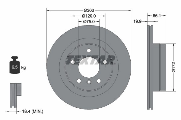 TEXTAR Bremsscheibe 92133003 Bremsscheiben,Scheibenbremsen BMW,3 Touring (E91),3 Limousine (E90),1 Schrägheck (E87),3 Coupe (E92),1 Schrägheck (E81)