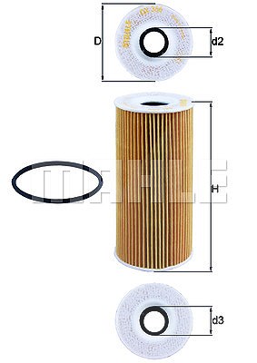 MAHLE ORIGINAL Ölfilter OX 366D Motorölfilter,Filter für Öl PORSCHE,BOXSTER (987),CAYMAN (987),BOXSTER (981),CAYMAN (981),718 BOXSTER (982)