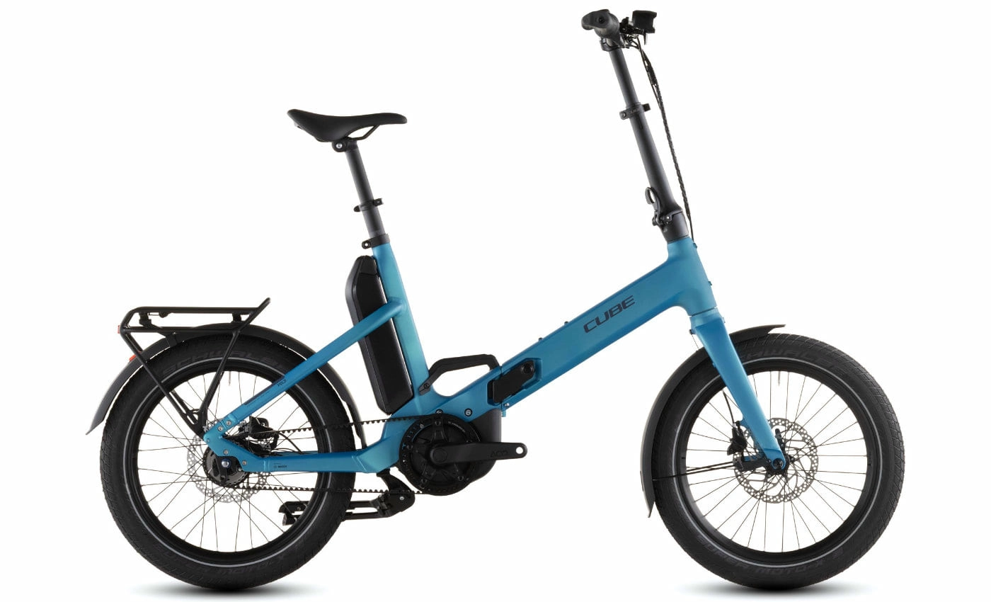 Cube Fold Hybrid Comfort 545 - 20 Zoll 545Wh 5N Faltrad - azure´n´reflex