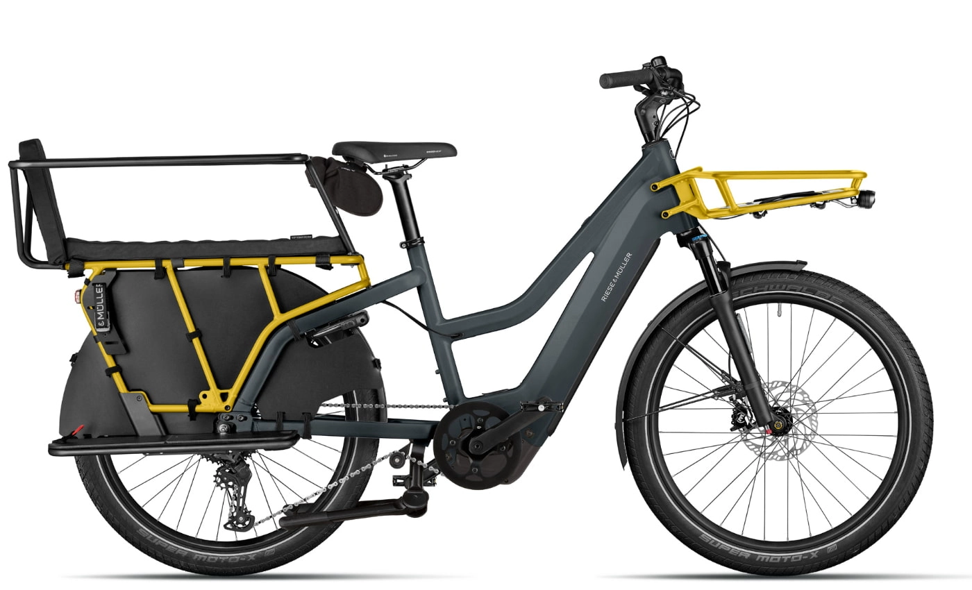 Riese & Müller Multicharger3 Mixte FAMILY - 26 Zoll 625Wh 10K Trapez - utility grey/ curry matt