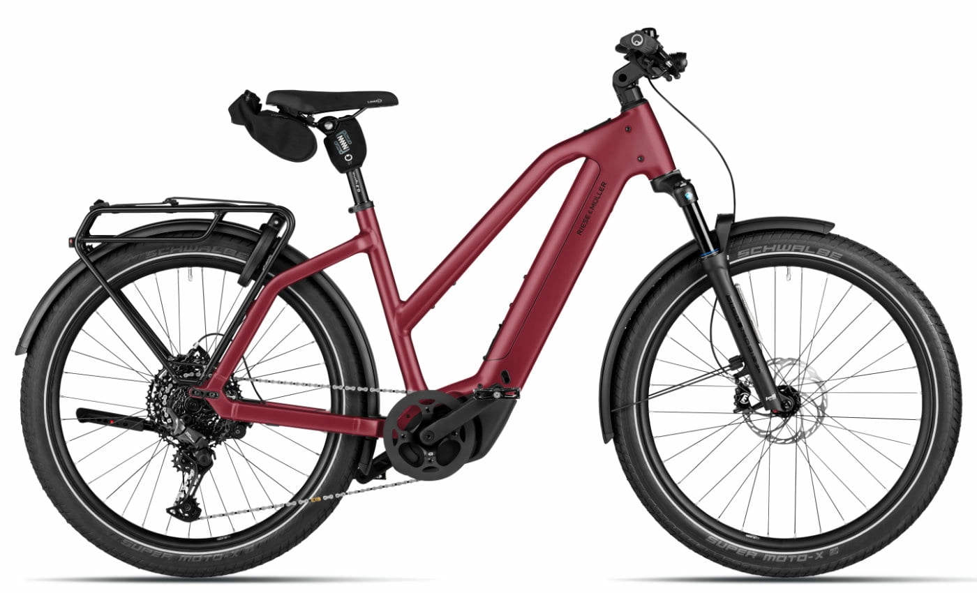 Riese & Müller Charger5 Mixte touring - 27,5 Zoll 800Wh 11K Trapez - dark red matt