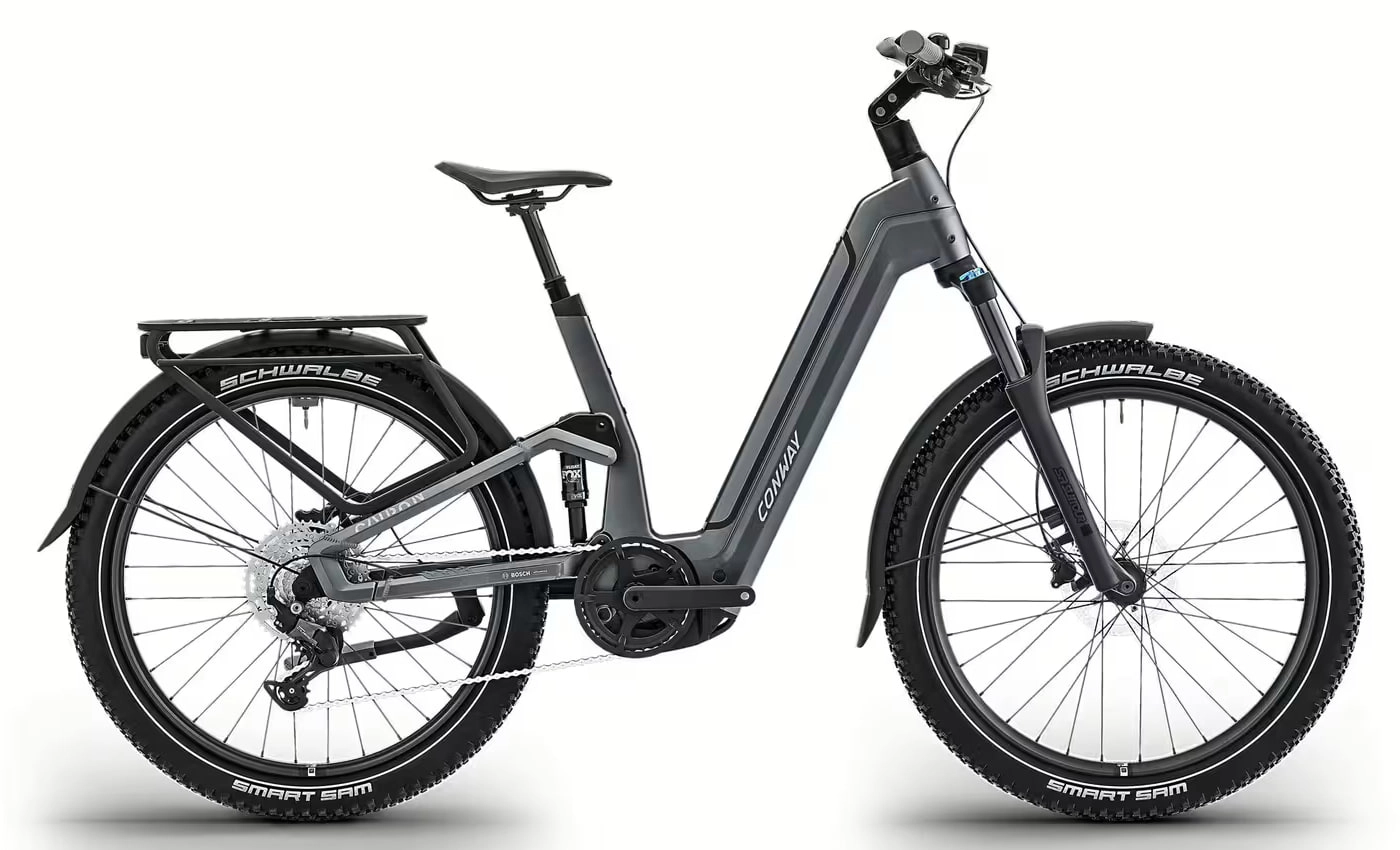 Conway Cairon C FS 2.0 800 - 27,5 Zoll 800Wh 9K Fully-Tiefeinstieg - darkgrey matt