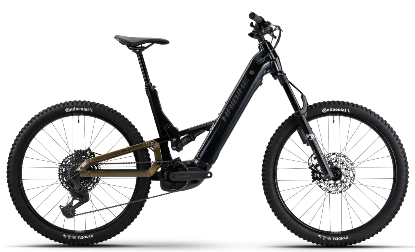 Haibike ALLTRAIL 10.5 Low ABS - 27,5 Zoll 800Wh 12K Fully-Tiefeinstieg - black/ninja gold/grey - glossy