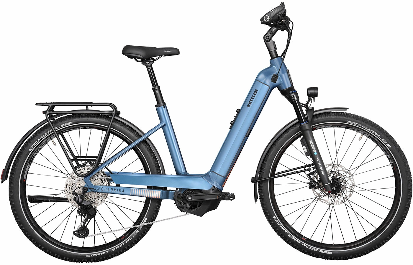 KETTLER QUADRIGA TOWN & COUNTRY PRO ABS - 27.5 Zoll 750Wh 11K Wave - modern petrol blue matt