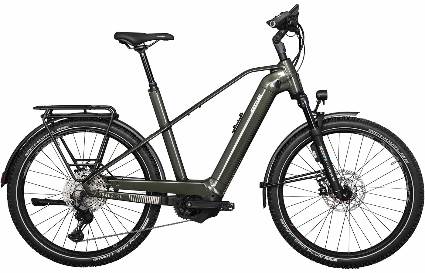 KETTLER QUADRIGA TOWN & COUNTRY COMP ABS - 27.5 Zoll 750Wh 11K Diamant - classic green shiny classic beige