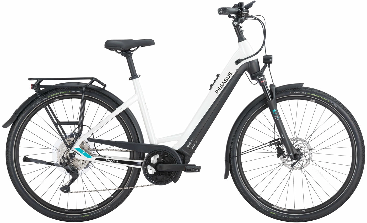 PEGASUS Premio Evo 10 Lite - 28 Zoll 750Wh 10K Wave - metallic off white