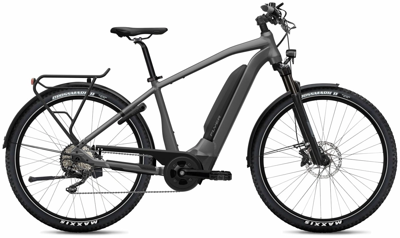 FLYER Upstreet5 7.12 - 27,5 Zoll 750Wh 10K Diamant - Anthracite Gloss