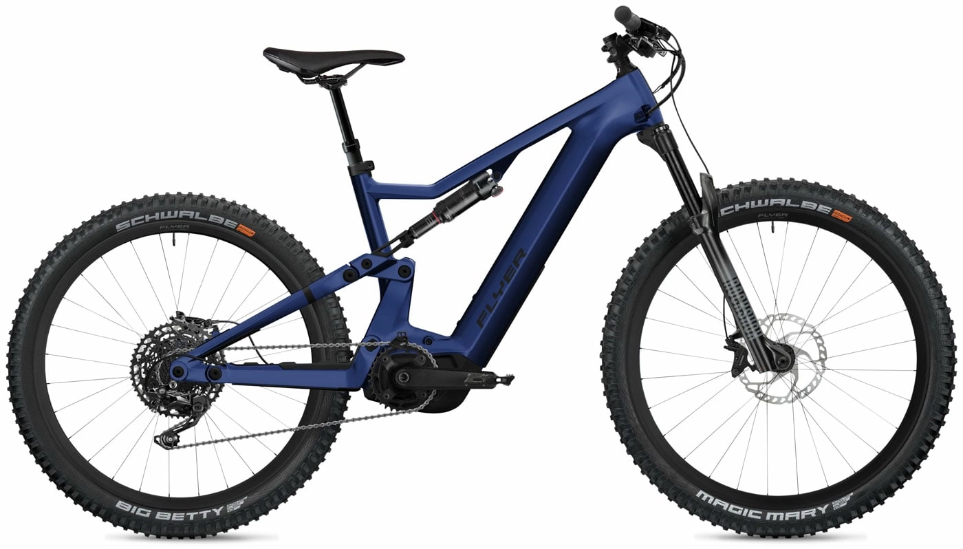 FLYER Uproc X 2.10 - 29 / 27.5 Zoll 630Wh 11K Fully - Enzian Blue Gloss