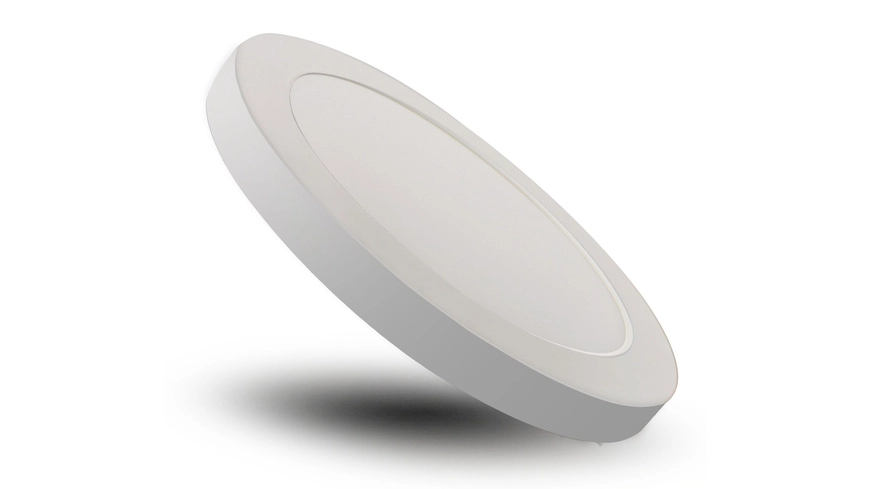 Optonica 18-W-LED-Einbau-/Aufbauleuchte 2586, 1600 lm, 3000-6000K, Einbaudurchmesser verstellbar