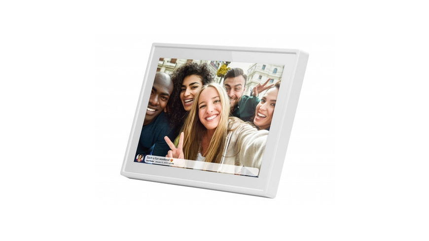 BRAUN Digitaler Bilderrahmen, DigiFrame 1019 WiFi, weiß