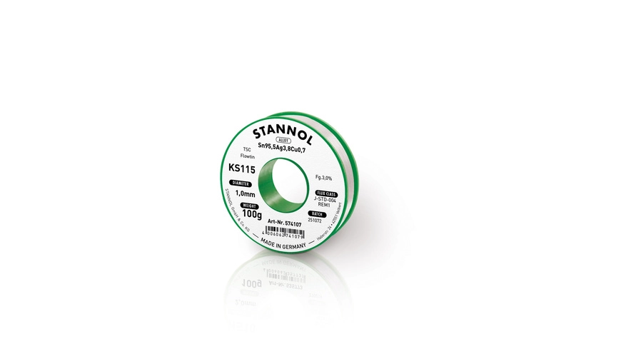 Stannol Flowtin KS 115 TSC Lötzinn, 1,0mm, 100g-Spule