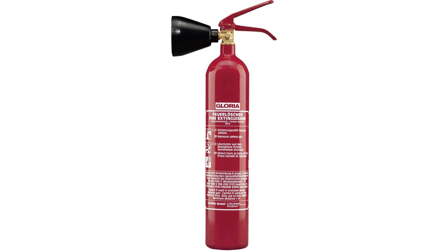 Gloria KS2ST Kohlendioxidfeuerlöscher, 2 kg